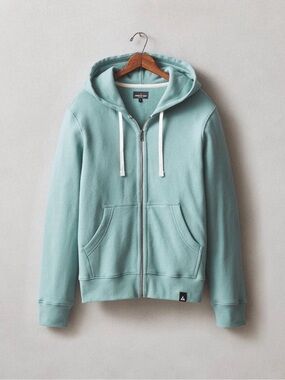 American Giant Women's XS Full Zip Hoodie Teal Relaxed Fit USA Cotton NWOT
